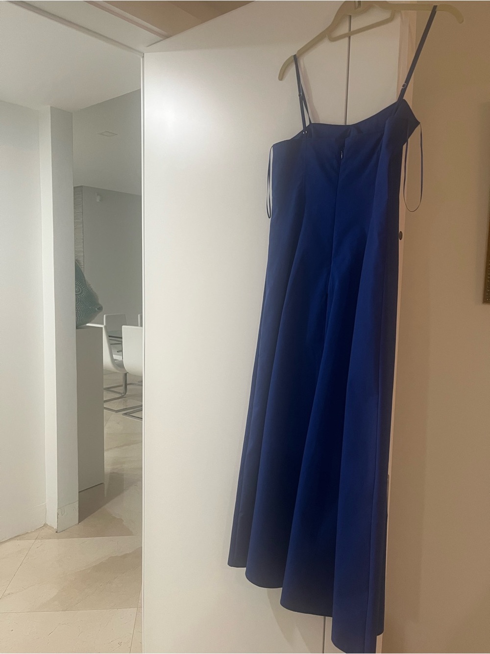 Zara Royal Blue Maxi Dress with Spaghetti Straps
